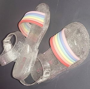 Rainbow Jelly Sandals Size 9 toddler